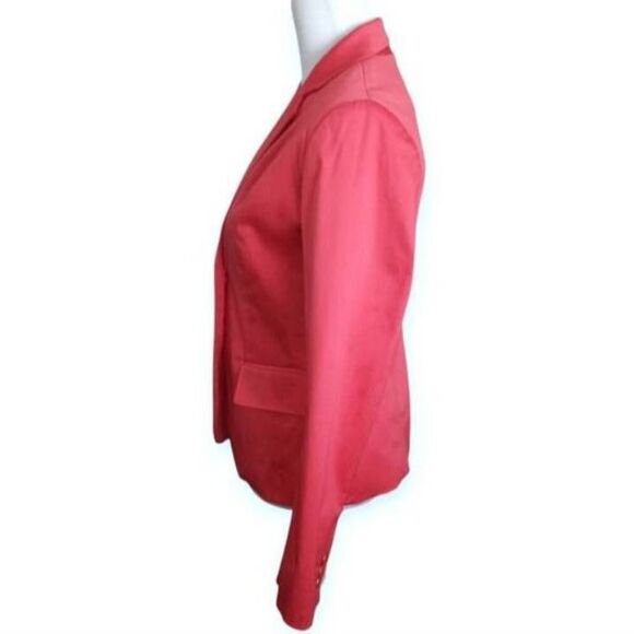 NEW YORK & COMPANY 7TH AVENUE PINK/CORAL BLAZER SZ.6 EUC. - Picture 3 of 8